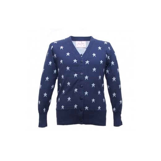 Sweter gwiazdki - 3 kolory petiten niebieski bawełniane