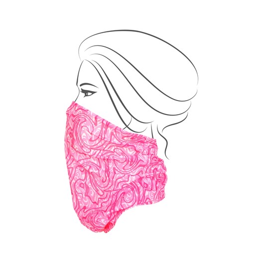 Wielofunkcyjna chusta różowe ornamenty ze sklepu Moja Dedra - domodi w kategorii Szaliki i chusty damskie - zdjęcie 84005551