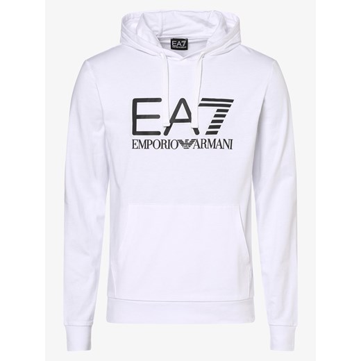 EA7 Emporio Armani - Męska bluza nierozpinana, biały Emporio Armani  S vangraaf