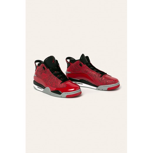 Buty sportowe męskie Jordan czerwone ze skóry 