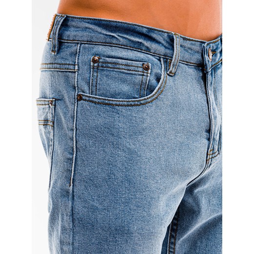 Spodnie męskie jeansowe P888 - jasnoniebieskie Ombre  XL 