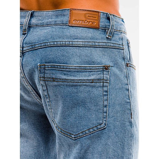 Spodnie męskie jeansowe P888 - jasnoniebieskie Ombre  S 