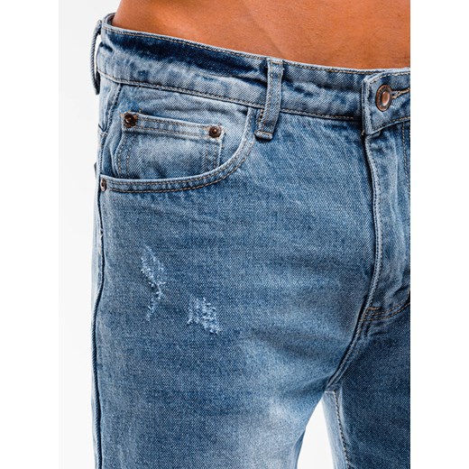 Spodnie męskie jeansowe P889 - jasnoniebieskie  Ombre XXL 