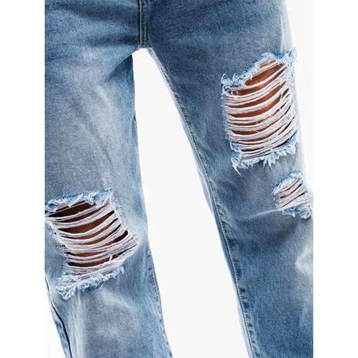 Spodnie męskie jeansowe P889 - jasnoniebieskie Ombre  XL 