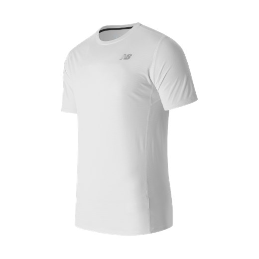 T-shirt męski New Balance biały z krótkim rękawem 