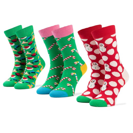Happy Socks skarpetki damskie z poliamidu w abstrakcyjnym wzorze 