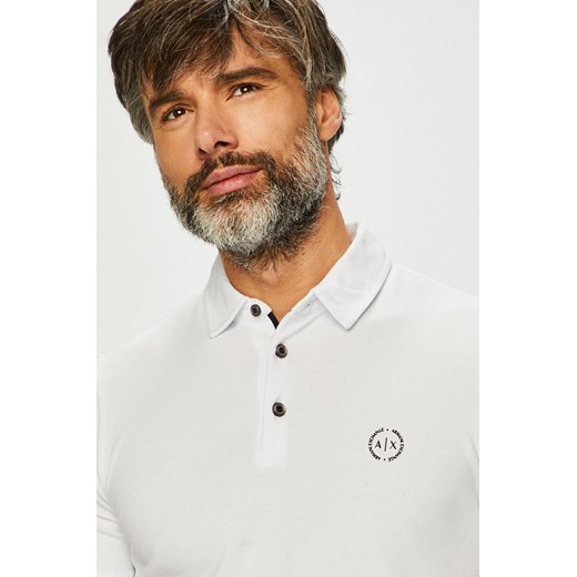 T-shirt męski Armani Exchange casual z krótkimi rękawami 