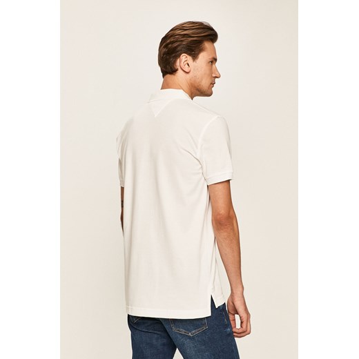 T-shirt męski biały Tommy Hilfiger z krótkimi rękawami 