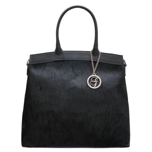 Shopper bag Glamorous By Glam do ręki matowa skórzana elegancka z breloczkiem 
