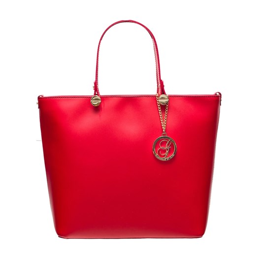 Damska skórzana torebka do ręki Glamorous by GLAM - czerwony