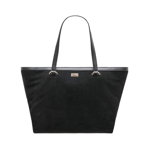 Shopper bag Cavalli Class elegancka na ramię skórzana duża matowa bez dodatków 