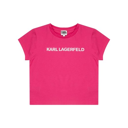 Bluzka dziewczęca Karl Lagerfeld letnia z krótkim rękawem 