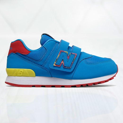 Buty sportowe dziecięce New Balance niebieskie na rzepy 