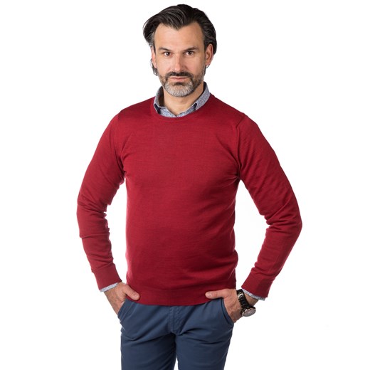 Bordowy sweter męski CT0025