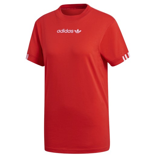 Bluzka sportowa Adidas czerwona bawełniana 