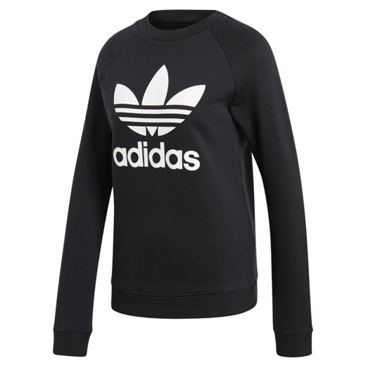 Bluza damska granatowa Adidas krótka na jesień 