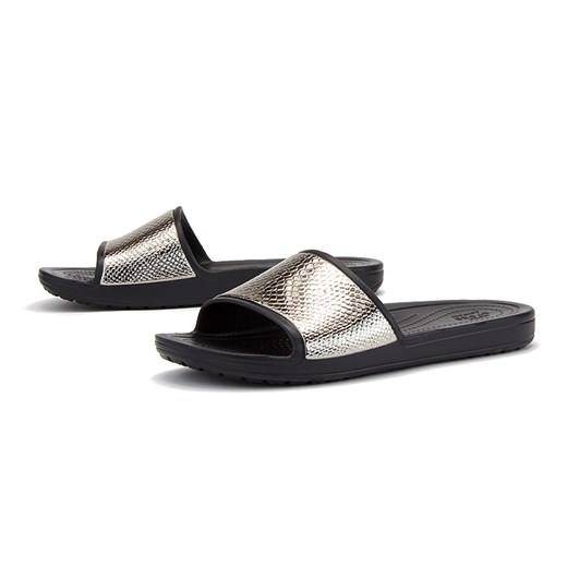 CROCS SLOANE METALLIC TEXTURE SLIDE > 205737-0FG