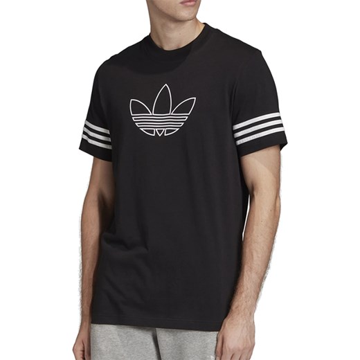 Adidas t-shirt męski w nadruki z bawełny 