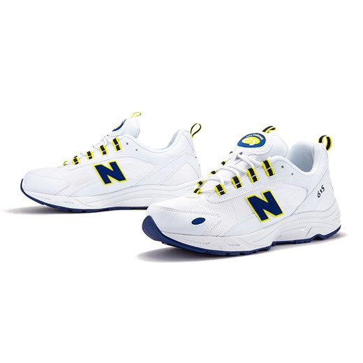 Buty sportowe męskie New Balance sznurowane białe 
