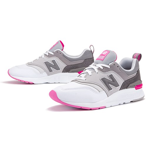 Buty sportowe damskie New Balance w stylu casual zamszowe bez wzorów sznurowane