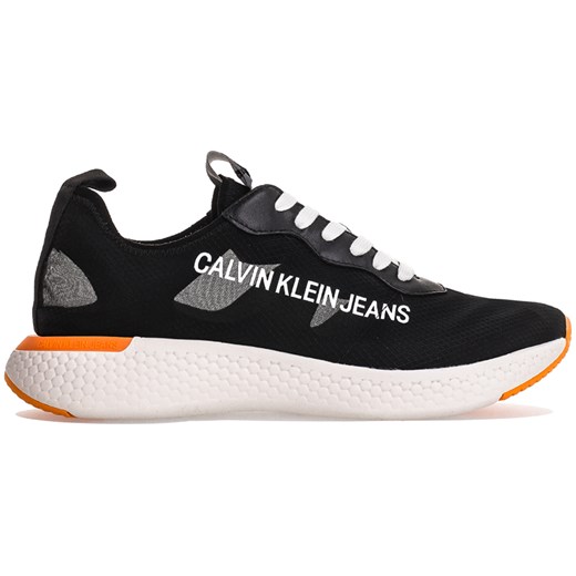 Buty sportowe męskie Calvin Klein sznurowane ze skóry na lato 