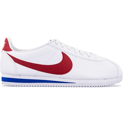 Buty sportowe męskie Nike cortez ze skóry białe sznurowane 