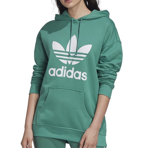 Bluza damska zielona Adidas krótka 