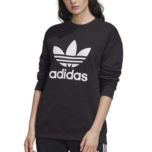 Bluza damska Adidas krótka z napisami w sportowym stylu 