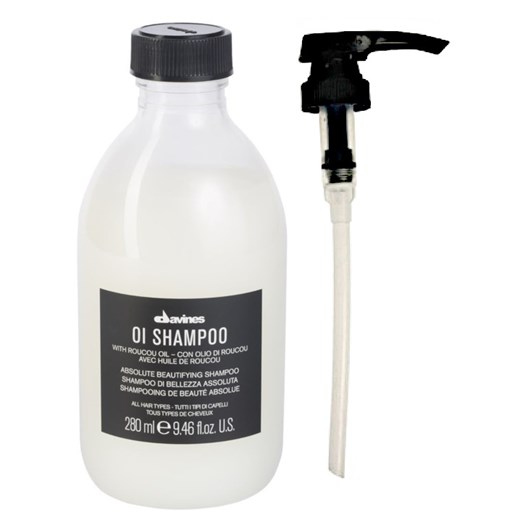 Davines OI Oil | Zestaw: szampon do każdego rodzaju włosów 280ml + pompka