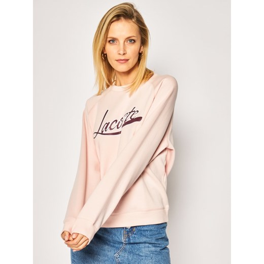 Bluza damska Lacoste różowa krótka 