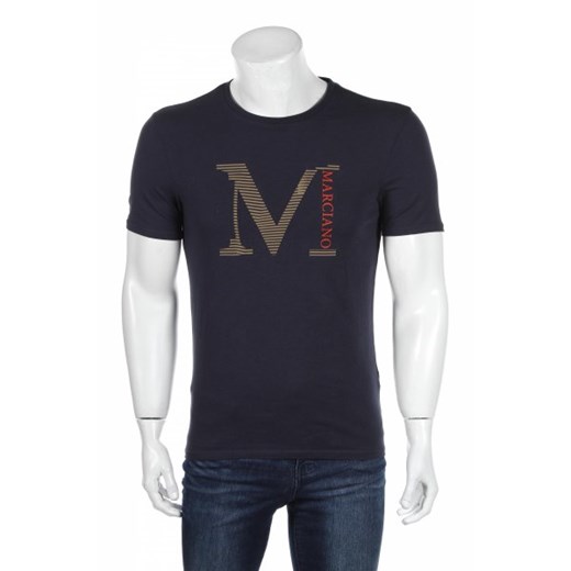 Marciano t-shirt męski z krótkim rękawem w nadruki 