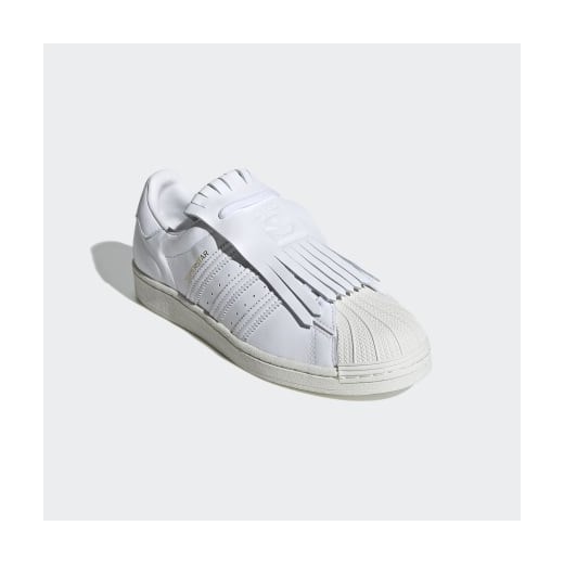 Buty sportowe damskie białe Adidas boho na wiosnę gładkie 