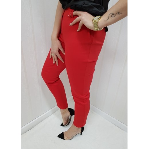 Spodnie cygaretki classic red