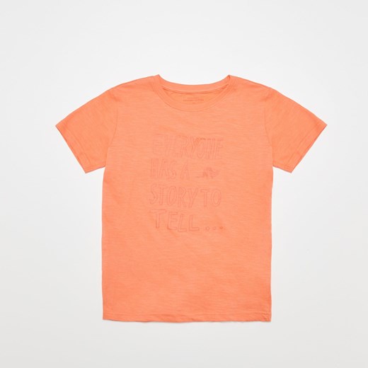 T-shirt chłopięce Reserved z krótkimi rękawami pomarańczowa 