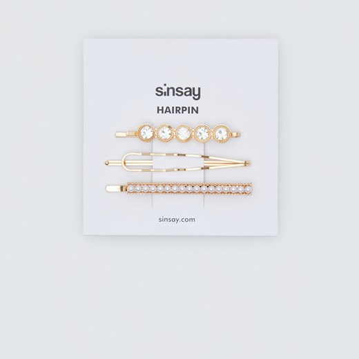 Sinsay - Ozdobne wsuwki do włosów - Złoty  Sinsay One Size 