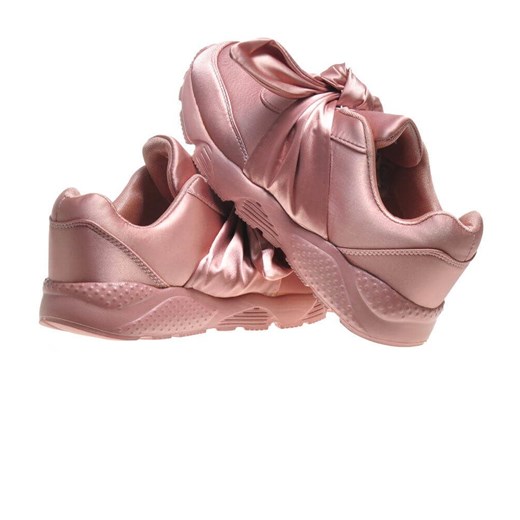 Wsuwane różowe buty sportowe z kokardą /X1-33 4554 S078/