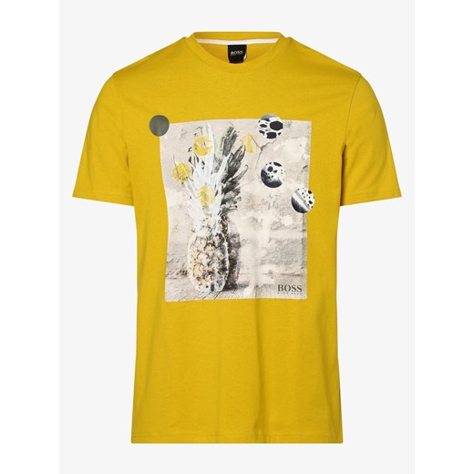 BOSS Casual - T-shirt męski – Troaar 4, żółty  BOSS Hugo Boss M vangraaf