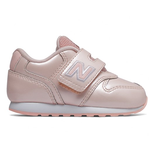 Buty sportowe dziecięce różowe New Balance bez wzorów na rzepy 