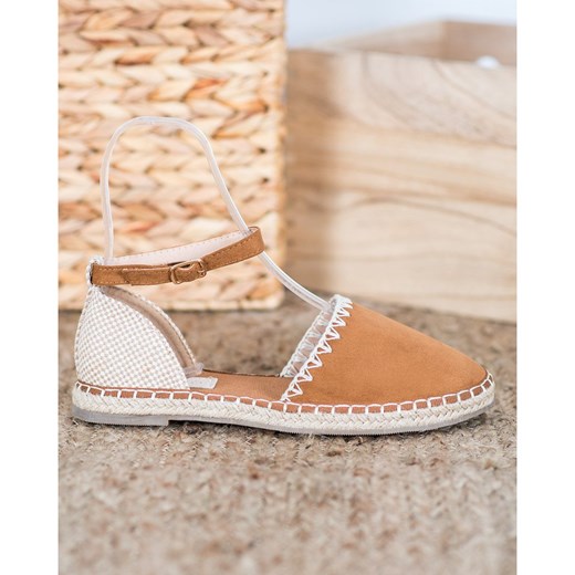 Espadryle damskie Good-In na platformie na lato zamszowe 