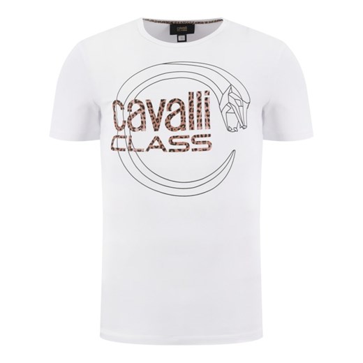 T-shirt męski Cavalli Class z krótkimi rękawami 
