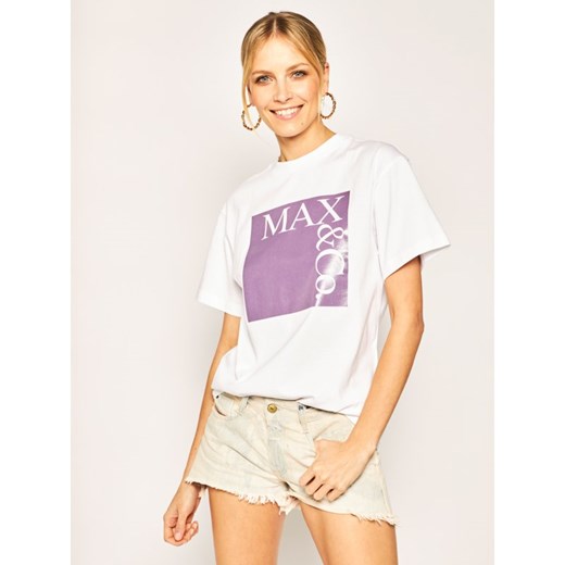 Bluzka damska biała Max & Co. młodzieżowa 