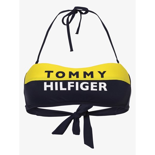 Strój kąpielowy Tommy Hilfiger do figury z małym biustem z napisami 