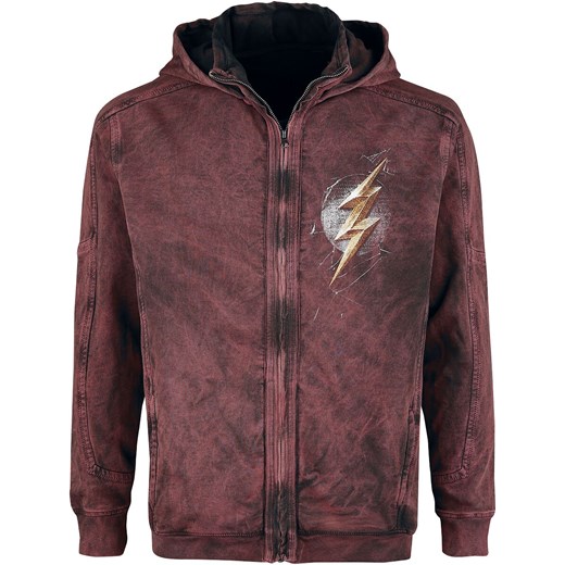 The Flash - Lightning - Bluza z kapturem rozpinana - czerwony   XL 