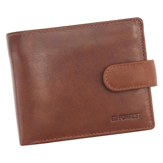 Klasyczny portfel męski skórzany EL FORREST G-73-26 brązowy
