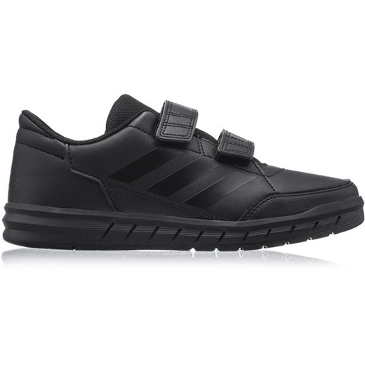 Buty sportowe dziecięce czarne Adidas na rzepy na wiosnę 