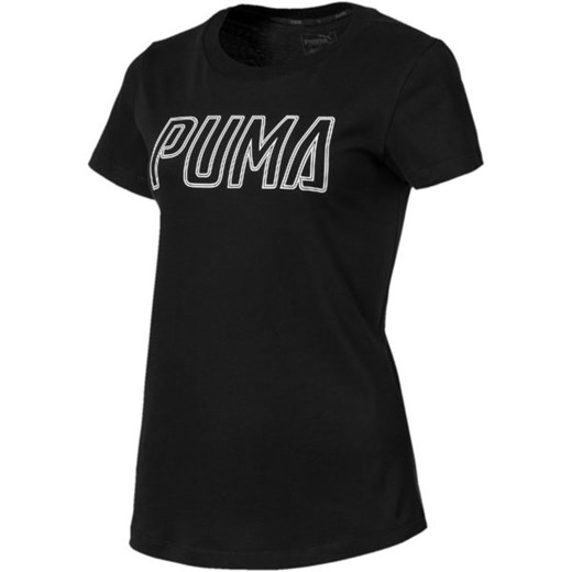 Bluzka sportowa czarna Puma bawełniana 