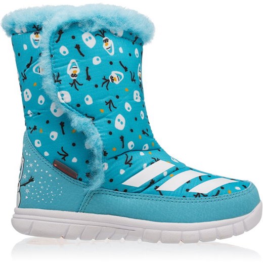 Buty zimowe dziecięce Adidas kraina lodu śniegowce na rzepy 