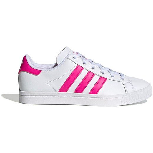 Buty sportowe damskie Adidas Originals skórzane na wiosnę sznurowane bez wzorów płaskie 