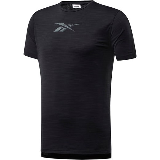 Czarny t-shirt męski Reebok Fitness na lato 