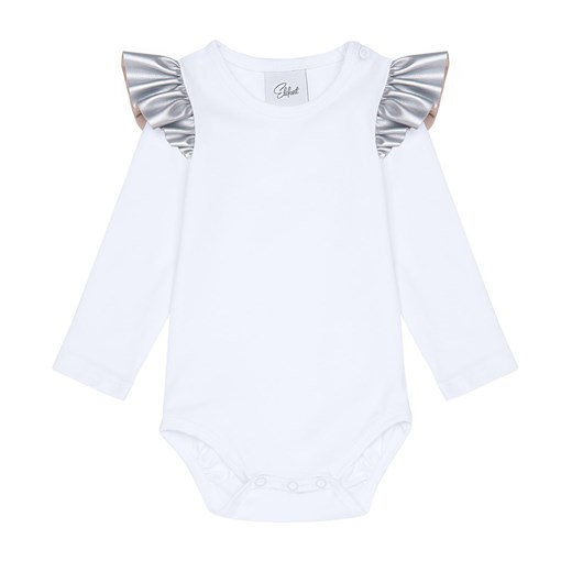 Biała odzież dla niemowląt Elefunt bawełniana 